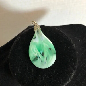 Vtg  Swirl Glass Pendant
